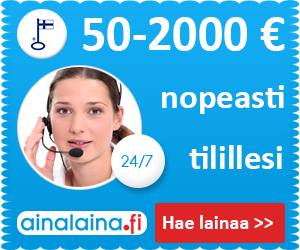 Ainalaina pikaivppi 50-2000 € heti tilille 